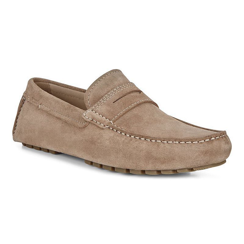 Men Casual Ecco Dynamic Moc 2.0 - Casual Shoe Beige - India XIVAZG679